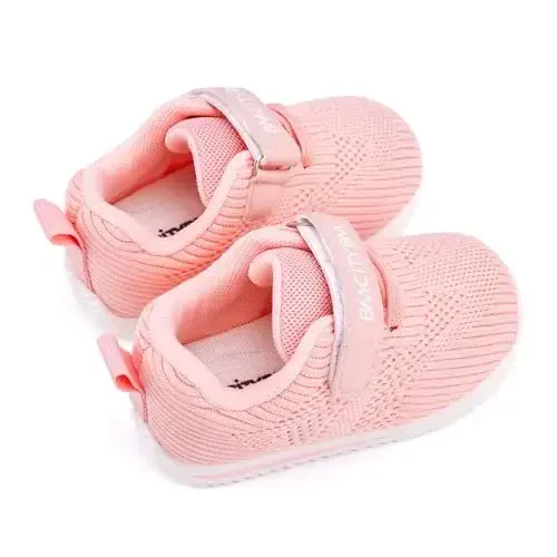BMCiTYBM Baby Boy Girl Shoes Breathable Mesh Walking Shoes Lightweight Non-Slip Sneakers Infant First Walkers 6 9 12 18 24 Month - 5