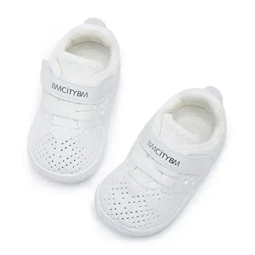BMCiTYBM Baby Boy Girl Shoes Breathable Mesh Walking Shoes Lightweight Non-Slip Sneakers Infant First Walkers 6 9 12 18 24 Month - 3