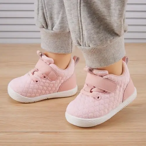 BMCiTYBM Baby Boy Girl Shoes Breathable Mesh Walking Shoes Lightweight Non-Slip Sneakers Infant First Walkers 6 9 12 18 24 Month - 2