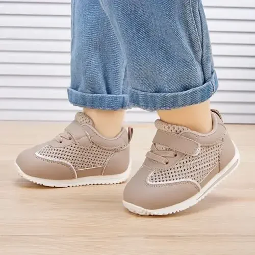 BMCiTYBM Baby Boy Girl Shoes Nafas oladigan Mesh Yurish poyafzallari Yengil Sirpanmaydigan Krossovkalar Go'dak Birinchi Yuruvchilar 6 9 12 18 24 Oy - BMCITYBM (1)