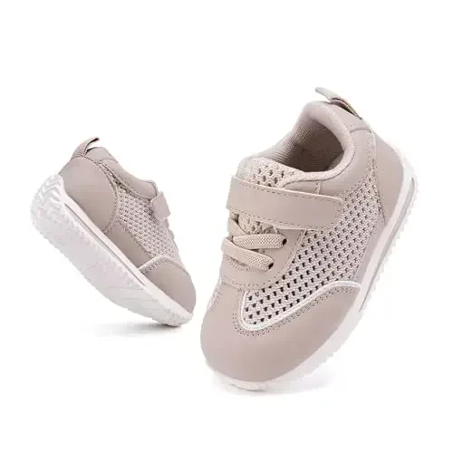 BMCiTYBM Baby Boy Girl Shoes Nafas oladigan Mesh Yurish poyafzallari Yengil Sirpanmaydigan Krossovkalar Go'dak Birinchi Yuruvchilar 6 9 12 18 24 Oy - 5