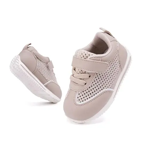 BMCiTYBM Baby Boy Girl Shoes Nafas oladigan Mesh Yurish poyafzallari Yengil Sirpanmaydigan Krossovkalar Go'dak Birinchi Yuruvchilar 6 9 12 18 24 Oy - 5