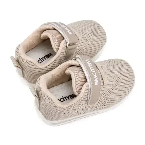 BMCiTYBM Baby Boy Girl Shoes Nafas oladigan to'rli yurish poyafzallari Engil sirpanmaydigan krossovkalar Chaqaloq birinchi qadam qo'yuvchilar 6 9 12 18 24 oy - 5