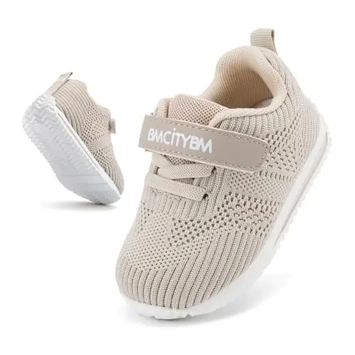 BMCiTYBM Baby Boy Girl Shoes Nafas oladigan to'rli yurish poyafzallari Engil sirpanmaydigan krossovkalar Chaqaloq birinchi qadam qo'yuvchilar 6 9 12 18 24 oy - 3