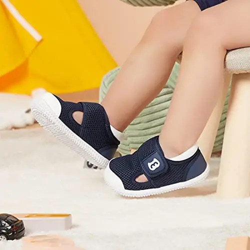 BMCiTYBM Baby Shoes Boy Girl Infant Sneakers Non-Slip First Walkers 6 9 12 18 24 Months - 3