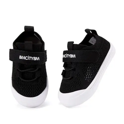 BMCiTYBM Baby Shoes Boy Girl Infant Sneakers Non-Slip First Walkers 6 9 12 18 24 Months - 4