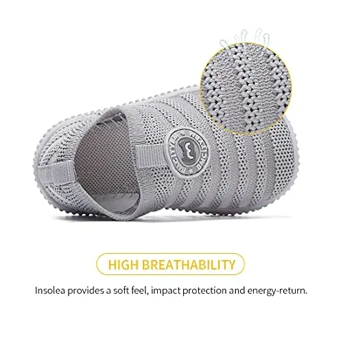 BMCiTYBM Baby Shoes Boy Girl Infant Sneakers Non-Slip First Walkers 6 9 12 18 24 Months - 3