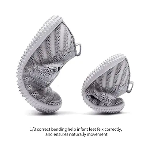 BMCiTYBM Baby Shoes Boy Girl Infant Sneakers Non-Slip First Walkers 6 9 12 18 24 Months - 4