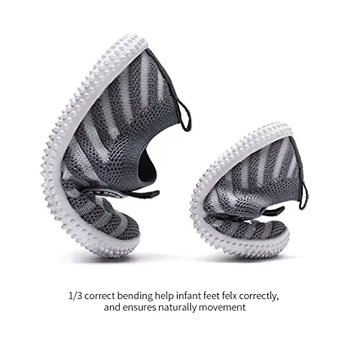 BMCiTYBM Baby Shoes Boy Girl Infant Sneakers Non-Slip First Walkers 6 9 12 18 24 Months - 4