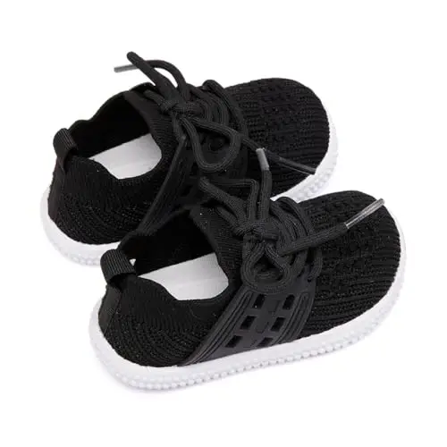 BMCiTYBM Baby Shoes Boy Girl Infant Sneakers Non-Slip First Walkers 6 9 12 18 24 Months - 4
