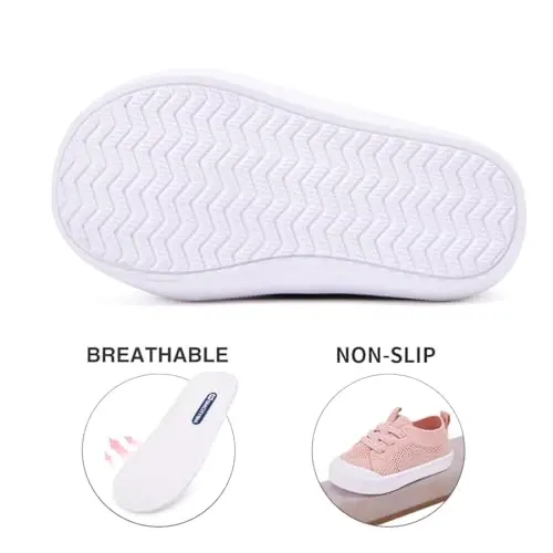 BMCiTYBM Baby Shoes Boy Girl Infant Sneakers Non-Slip First Walkers 6 9 12 18 24 Months - 5