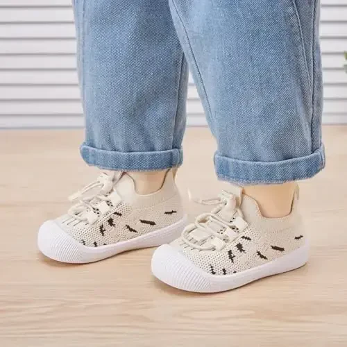 BMCiTYBM Baby Shoes Infant Boy Girl First Walker Shoes Toddler Walking Shoes Lightweight Non-Slip Sneakers for 6 9 12 18 24 Months - 2