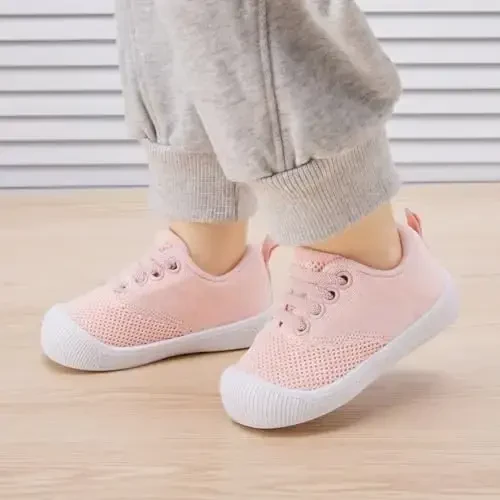 BMCiTYBM Baby Shoes Infant Boy Girl First Walker Shoes Toddler Walking Shoes Lightweight Non-Slip Sneakers for 6 9 12 18 24 Months - BMCITYBM (1)