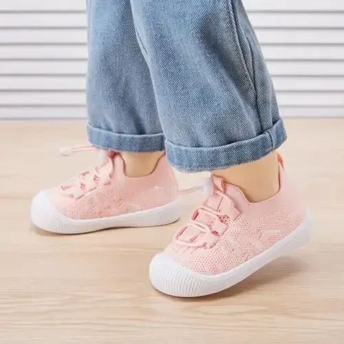 BMCiTYBM Baby Shoes Infant Boy Girl First Walker Shoes Toddler Walking Shoes Lightweight Non-Slip Sneakers for 6 9 12 18 24 Months - BMCITYBM (1)