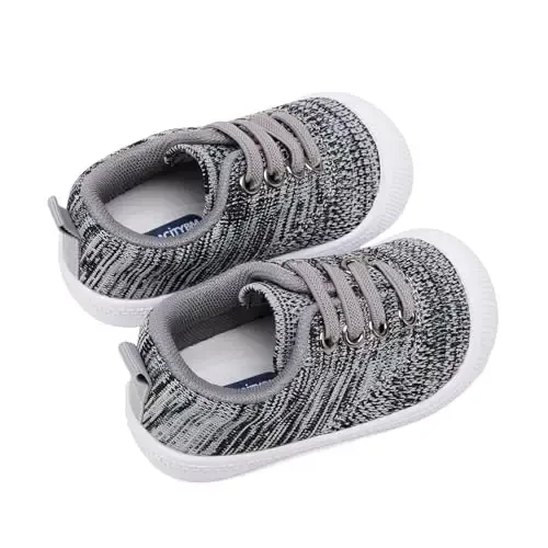 BMCiTYBM Baby Shoes Infant Boy Girl First Walker Shoes Toddler Walking Shoes Lightweight Non-Slip Sneakers for 6 9 12 18 24 Months - 4