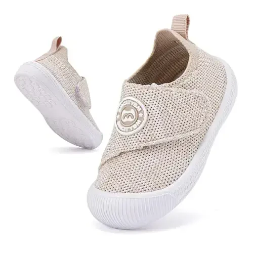 BMCiTYBM Baby Shoes Infant Boy Girl First Walker Shoes Toddler Walking Shoes Lightweight Non-Slip Sneakers for 6 9 12 18 24 Months - 3