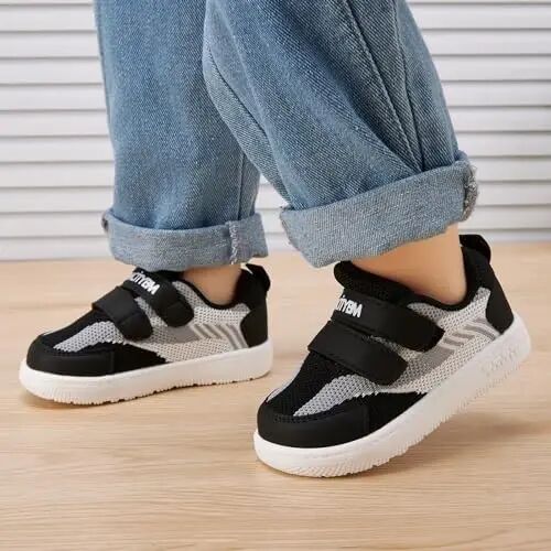 BMCiTYBM Baby Shoes Infant Boy Girl First Walking Shoes Toddler Lightweight Non-Slip Tennis Sneakers for 6 9 12 18 24 Months - BMCITYBM (1)