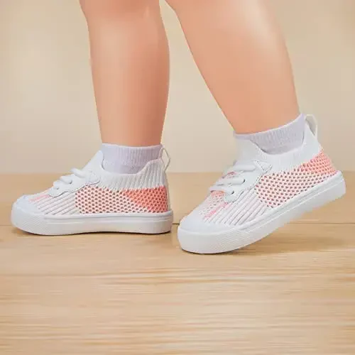 BMCiTYBM Baby Sneakers Girls Boys Lightweight Breathable Mesh First Walkers Shoes 6-24 Months - 2