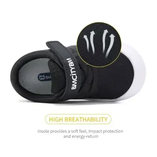 BMCiTYBM Baby Sneakers Girls Boys Lightweight Breathable Mesh First Walkers Shoes 6-24 Months - 4