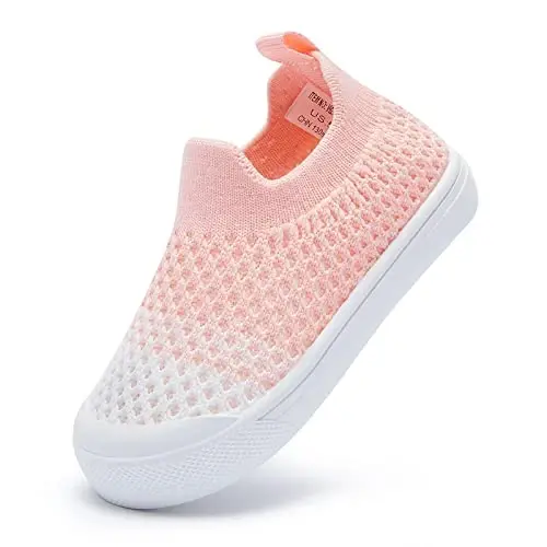 BMCiTYBM Baby Sneakers Girls Boys Lightweight Breathable Mesh First Walkers Shoes 6-24 Months - BMCITYBM