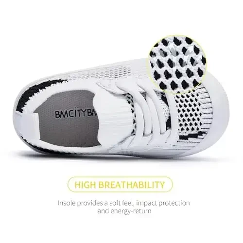 BMCiTYBM Baby Sneakers Girls Boys Lightweight Breathable Mesh First Walkers Shoes 6-24 Months - 4