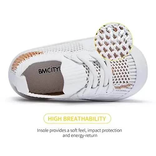 BMCiTYBM Baby Sneakers Girls Boys Lightweight Breathable Mesh First Walkers Shoes 6-24 Months - 4