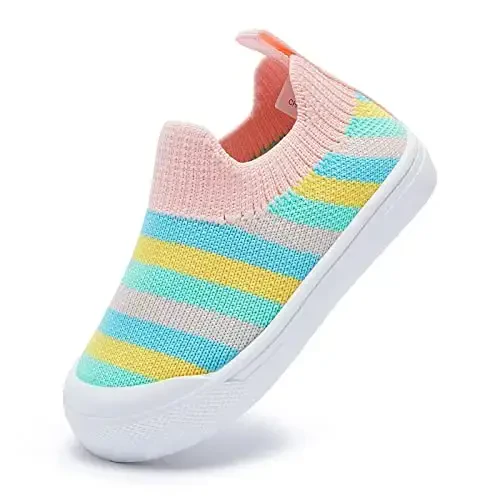 BMCiTYBM Baby Sneakers Girls Boys Lightweight Breathable Mesh First Walkers Shoes 6-24 Months - BMCITYBM