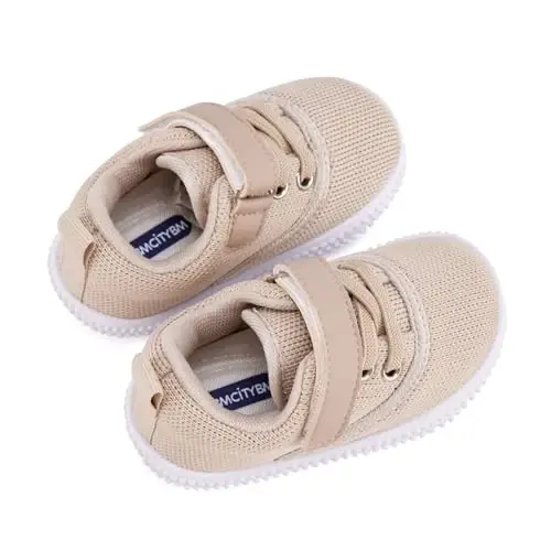 BMCiTYBM Baby Walking Shoes Infant Boy Girl First Walker Sneakers Breathable Lightweight Non-Slip Barefoot Shoes 6 9 12 18 24 Months - 4