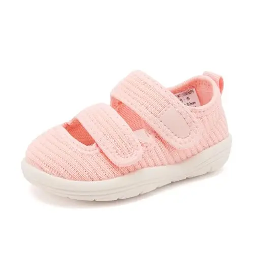 BMCiTYBM Baby Walking Shoes Infant Boy Girl First Walker Sneakers Breathable Lightweight Non-Slip Barefoot Shoes 6 9 12 18 24 Months - BMCITYBM