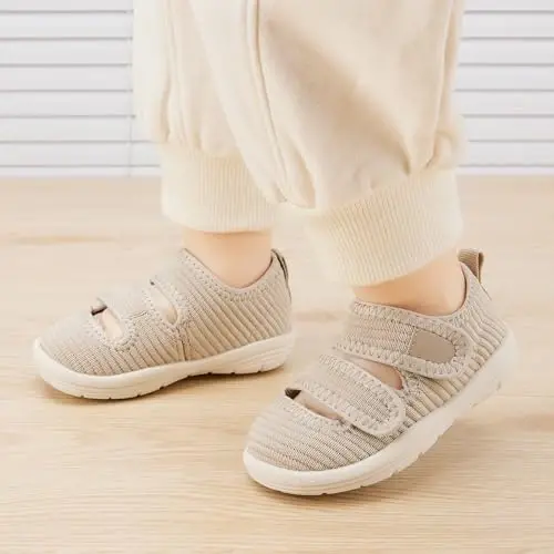 BMCiTYBM Baby Walking Shoes Infant Boy Girl First Walker Sneakers Breathable Lightweight Non-Slip Barefoot Shoes 6 9 12 18 24 Months - 2