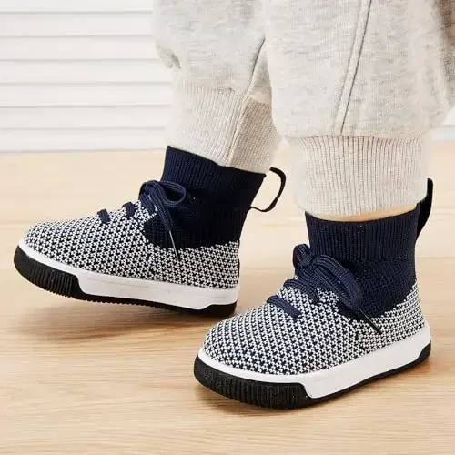 BMCiTYBM Baby Shoes Infant Boy Girl First Walker Shoes Toddler Walking Shoes Lightweight Non-Slip Sneakers for 6 9 12 18 24 Months - 2