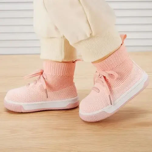 BMCiTYBM Baby Shoes Infant Boy Girl First Walker Shoes Toddler Walking Shoes Lightweight Non-Slip Sneakers for 6 9 12 18 24 Months - 2