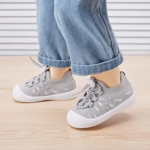 BMCiTYBM Baby Shoes Infant Boy Girl First Walker Shoes Toddler Walking Shoes Lightweight Non-Slip Sneakers for 6 9 12 18 24 Months - BMCITYBM (1)