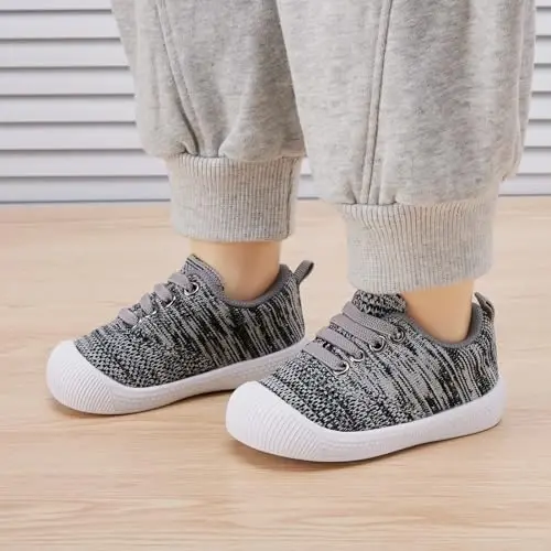 BMCiTYBM Baby Shoes Infant Boy Girl First Walker Shoes Toddler Walking Shoes Lightweight Non-Slip Sneakers for 6 9 12 18 24 Months - BMCITYBM (1)