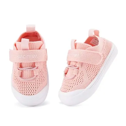 BMCiTYBM Baby Shoes Boy Girl Infant Sneakers Non-Slip First Walkers 6 9 12 18 24 Months - 4