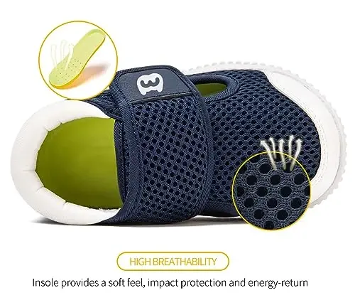 BMCiTYBM Baby Shoes Boy Girl Infant Sneakers Non-Slip First Walkers 6 9 12 18 24 Months - 4