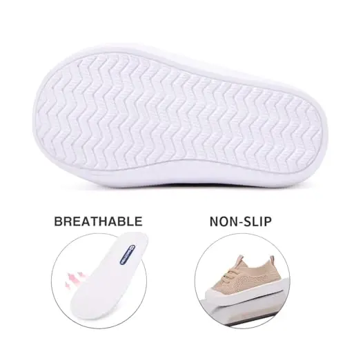 BMCiTYBM Baby Shoes Boy Girl Infant Sneakers Non-Slip First Walkers 6 9 12 18 24 Months - 5