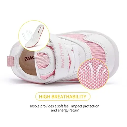 BMCiTYBM Baby Shoes Boy Girl Infant Sneakers Non-Slip First Walkers 6 9 12 18 24 Months - 3