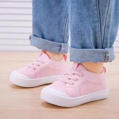 BMCiTYBM Baby Shoes Boy Girl Infant Sneakers Non-Slip First Walkers 6 9 12 18 24 Months - 3