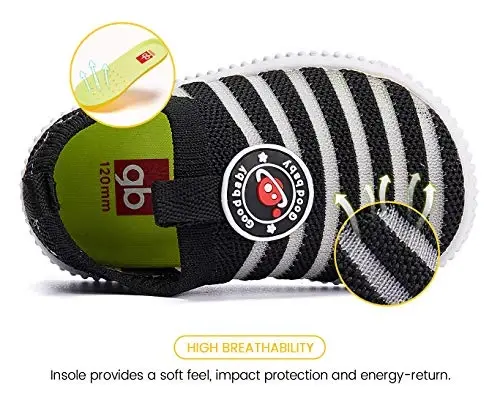 BMCiTYBM Baby Shoes Boy Girl Infant Sneakers Non-Slip First Walkers 6 9 12 18 24 Months - 6