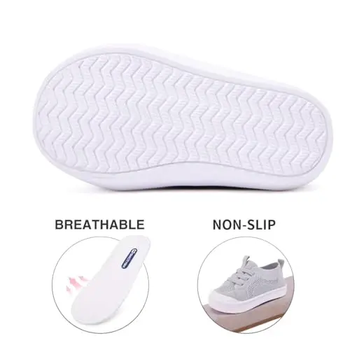 BMCiTYBM Baby Shoes Boy Girl Infant Sneakers Non-Slip First Walkers 6 9 12 18 24 Months - 5