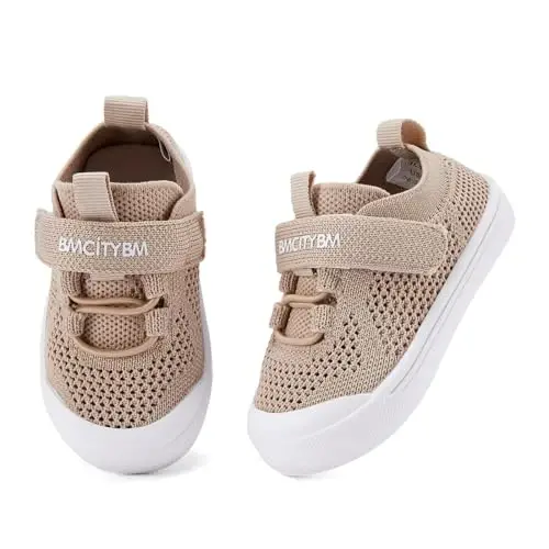 BMCiTYBM Baby Shoes Boy Girl Infant Sneakers Non-Slip First Walkers 6 9 12 18 24 Months - 4