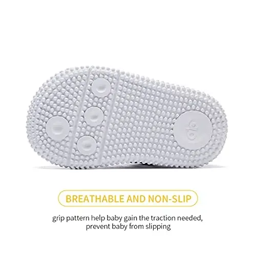 BMCiTYBM Baby Shoes Boy Girl Infant Sneakers Non-Slip First Walkers 6 9 12 18 24 Months - 6