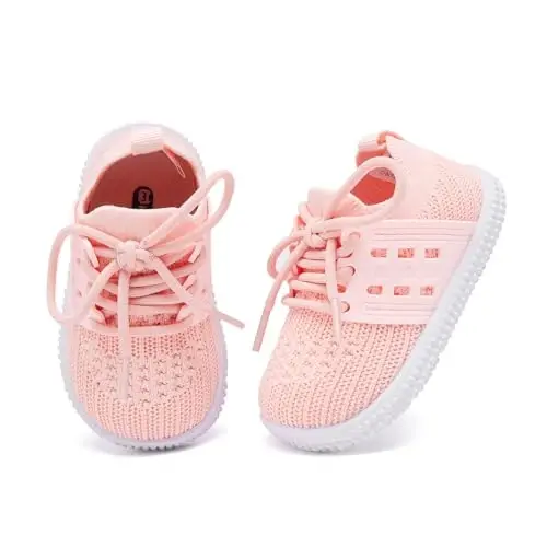 BMCiTYBM Baby Shoes Boy Girl Infant Sneakers Non-Slip First Walkers 6 9 12 18 24 Months - 5