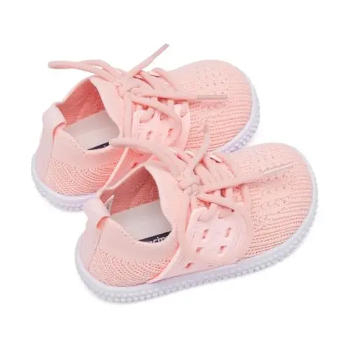 BMCiTYBM Baby Shoes Boy Girl Infant Sneakers Non-Slip First Walkers 6 9 12 18 24 Months - 4