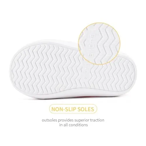 BMCiTYBM Baby Shoes Boy Girl Infant Sneakers Non-Slip First Walkers 6 9 12 18 24 Months - 6