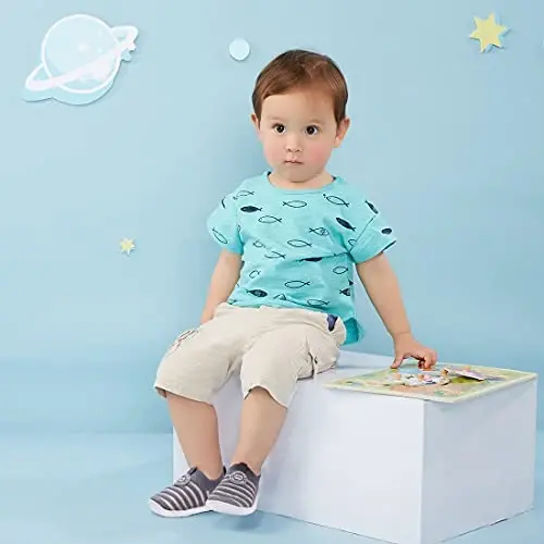 BMCiTYBM Baby Shoes Boy Girl Infant Sneakers Non-Slip First Walkers 6 9 12 18 24 Months - 2