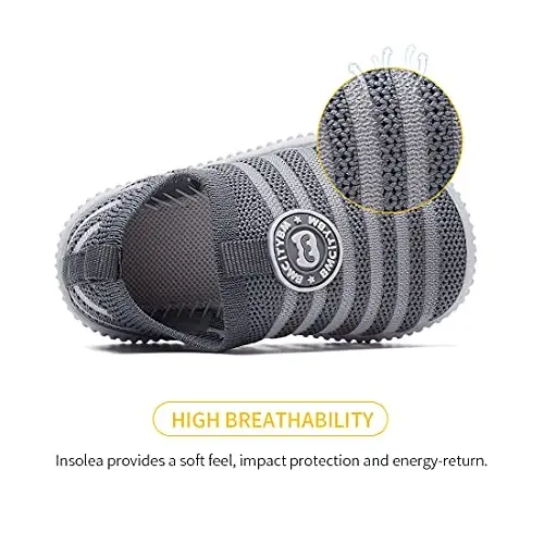 BMCiTYBM Baby Shoes Boy Girl Infant Sneakers Non-Slip First Walkers 6 9 12 18 24 Months - 3