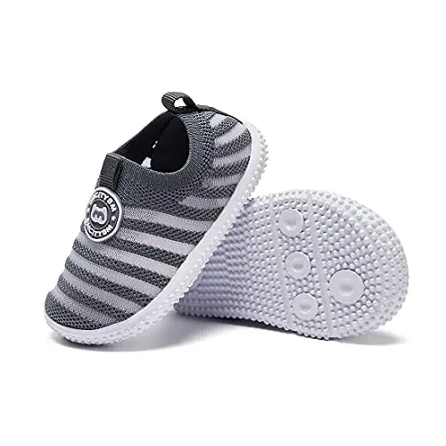 BMCiTYBM Baby Shoes Boy Girl Infant Sneakers Non-Slip First Walkers 6 9 12 18 24 Months - 5