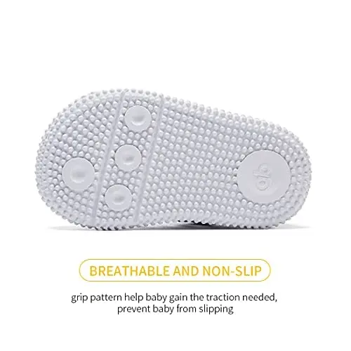 BMCiTYBM Baby Shoes Boy Girl Infant Sneakers Non-Slip First Walkers 6 9 12 18 24 Months - 6